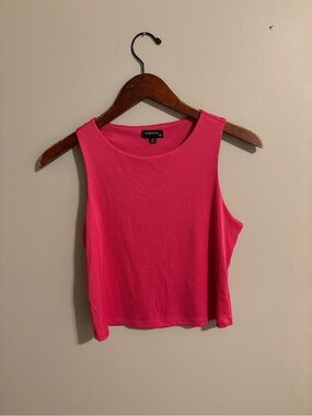 Originality+ Fuchsia Ribbed Crop Tank - Sleeveless Summer Top